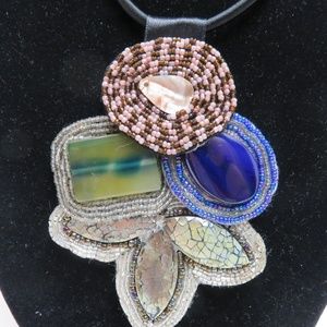 Boho Beaded Statement Necklace